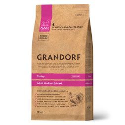 Grandorf сухой корм для взрослых собак средних и крупных пород с индейкой - 10 кг