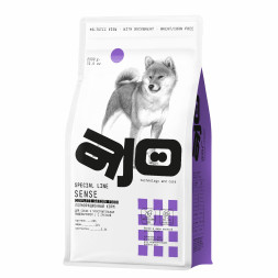 AJO Dog Sense сухой корм для собак с чувствительным пищеварением, с индейкой, ягненком и гречкой - 2 кг