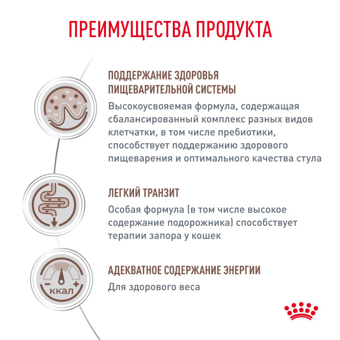 Royal Canin Fibre Response лечебный сухой корм для кошек при нарушении пищеварения - 400 г