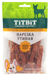 TiTBiT нарезка утиная для собак мелких пород - 70 г