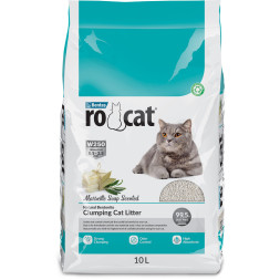 Ro Cat комкующийся наполнитель для кошек, без пыли, с ароматом марсельского мыла - 10 л (8,5 кг)