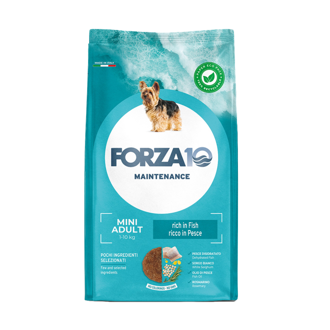 Forza10 Maintenance Dog Adult Mini сухой корм для взрослых собак мелких пород с рыбой - 4 кг