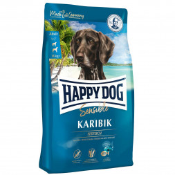 Happy Dog Supreme Sensible Karibik сухой корм для взрослых собак при аллергии с морской рыбой - 12,5 кг