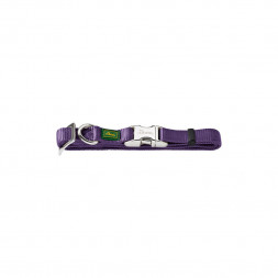 Нейлоновый ошейник Hunter Smart &quot;ALU-Strong S&quot; фиолетовый с металлической застежкой для собак средних пород, обхват шеи 30-45 см, ширина 15 мм