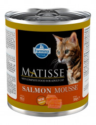 Farmina Matisse Salmon Mousse влажный корм для взрослых кошек мусс с лососем - 300 г (6 шт в уп)