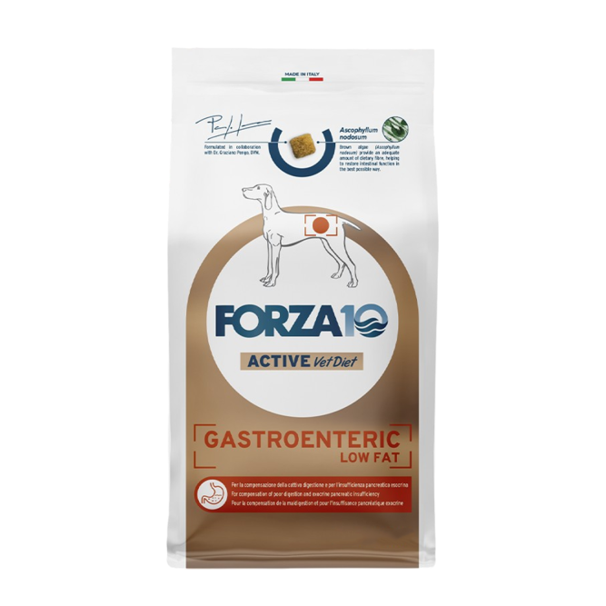 Forza10 Active Dog Adult Gastroenteric Low Fat сухой корм для взрослых собак при острых проблемах желудочно-кишечного тракта - 4 кг