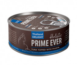 Prime Ever Holistic консервы для кошек Тунец с лососем в желе - 80 г х 24 шт