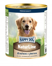 Happy Dog Natur Line консервы для взрослых собак с чувствительным пищеварением с ягненком и рисом - 970 гр х 12 шт