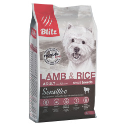 Сухой корм Blitz Adult Small Breeds Lamb &amp; Rice для собак мелких пород с ягненком и рисом - 2 кг
