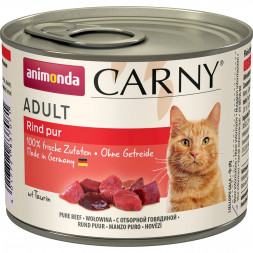 Animonda Carny Adult влажный корм для взрослых кошек с отборной говядиной - 200 г (6 шт в уп)