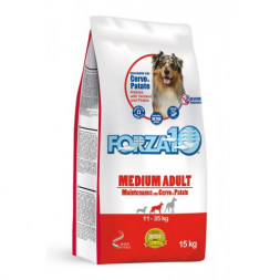 Forza10 Maintenance для взрослых собак средних пород из благородного мяса дикого оленя с молодым картофелем - 15 кг