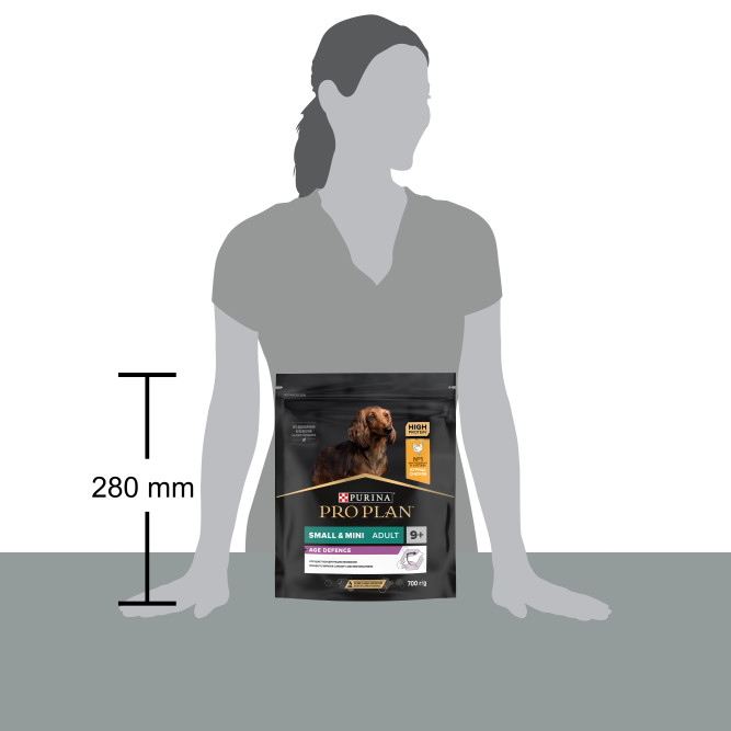 Pro Plan Small &amp; Mini Adult 9+ сухой корм для пожилых собак мелких и карликовых пород старше 9 лет с курицей - 700 г