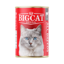 Зоогурман Big Cat влажный корм для взрослых кошек с мясным ассорти, кусочки в желе, в консервах - 350 г х 6 шт