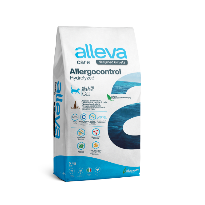 Alleva Care Cat Allergocontrol сухой диетический корм для взрослых кошек при пищевой аллергии - 5 кг
