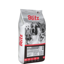 Blitz Sensitive Light сухой корм для взрослых собак всех пород с лишним весом, с индейкой - 15 кг