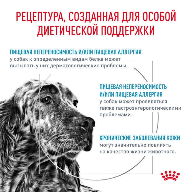 Royal Canin Hypoallergenic сухой корм для собак при пищевой аллергии - 2 кг
