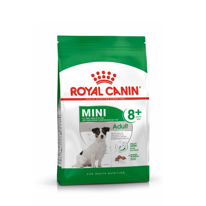 Royal Canin Mini Adult 8+ сухой корм для пожилых собак мелких пород старше 8 лет - 4 кг