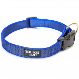 Julius-K9 ошейник для собак Color &amp; Gray, 39-65 см/2,5 см, сине-серый