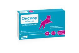 Elanсo Онсиор 6 мг таблетки для лечения воспалительных и болевых синдромов для кошек массой тела от 2,5 кг до 12 кг - 6 шт