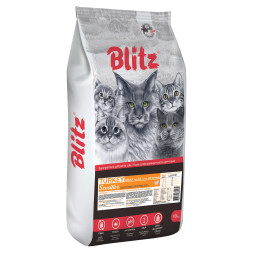 Сухой корм Blitz Adult Cats Turkey для кошек с индейкой - 10 кг