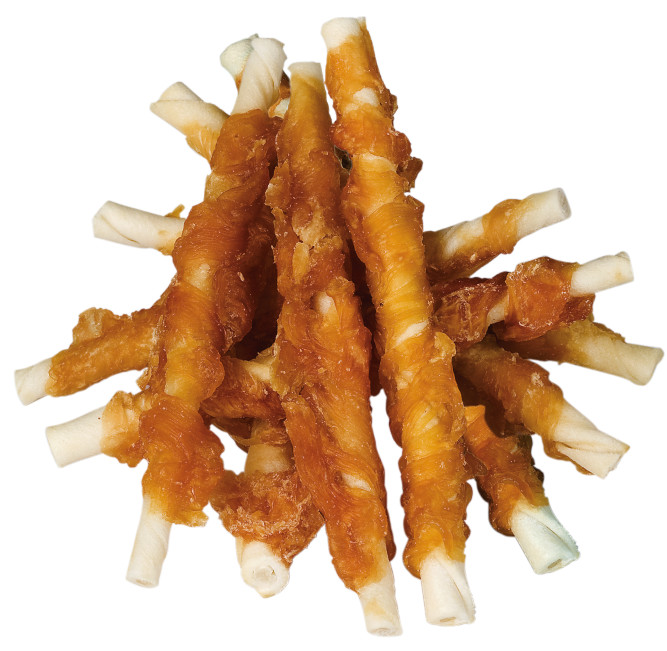 Деревенские лакомства 100 % Мяса Куриные палочки крученые для собак - 90 г