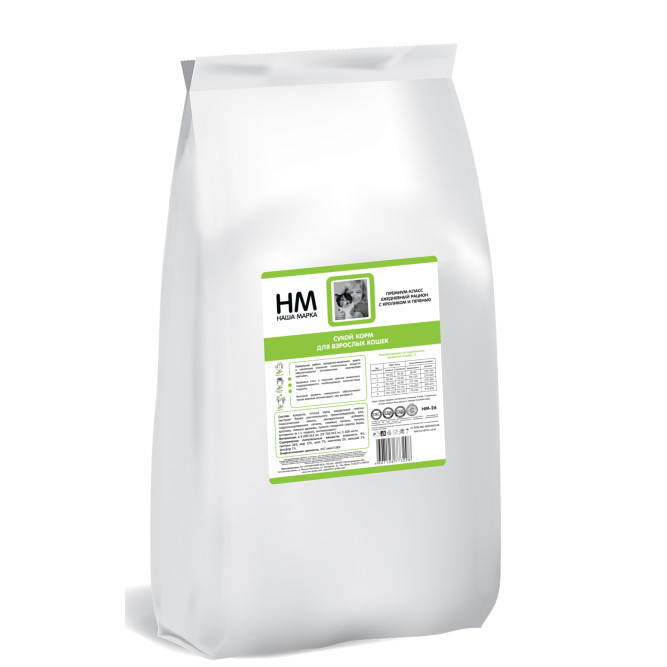 Наша Марка корм для кошек с кроликом и печенью - 15 кг