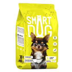 Smart Dog сухой корм для взрослых собак с курицей и рисом - 3 кг