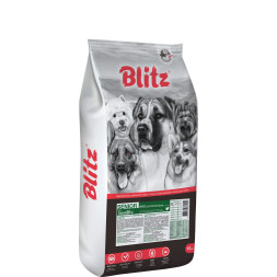 Blitz Sensitive Senior сухой корм для пожилых собак всех пород, с индейкой - 15 кг