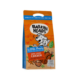 Barking Heads Bowl Lickin' Chicken &quot;До последнего кусочка&quot; сухой корм для взрослых собак мелких пород с чувствительным пищеварением, с курицей и рисом - 1,5 кг