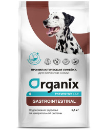 Organix Gastrointestinal  сухой диетический корм для взрослых собак всех пород при заболеваниях ЖКТ, с курицей - 2,5 кг