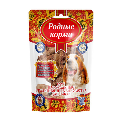 Родные Корма "Традиционные" лакомство для собак лёгкое говяжье - 15 г
