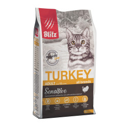 Сухой корм Blitz Adult Cats Turkey для кошек с индейкой - 2 кг