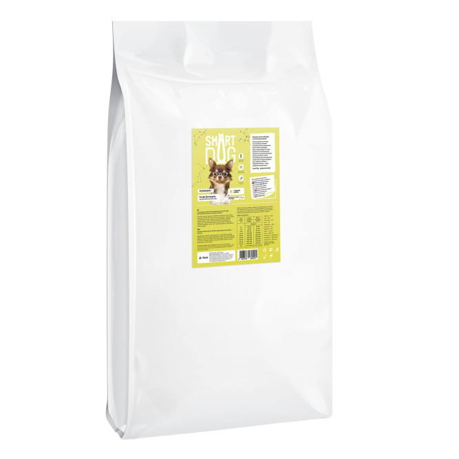 Smart Dog сухой корм для взрослых собак с курицей и рисом - 12 кг
