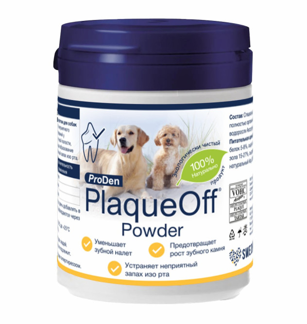 ProDen PlaqueOff средство для профилактики зубного камня у собак и кошек - 40 г