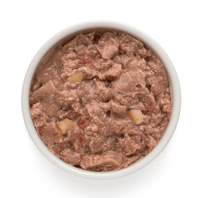 Grandorf влажный беззерновой корм для взрослых собак, паштет из индейки с яблоком и малиной, в консервах - 200 г х 6 шт