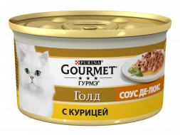 Консервы для кошек Gourmet Соус Де-люкс с курицей 85 г х 12 шт
