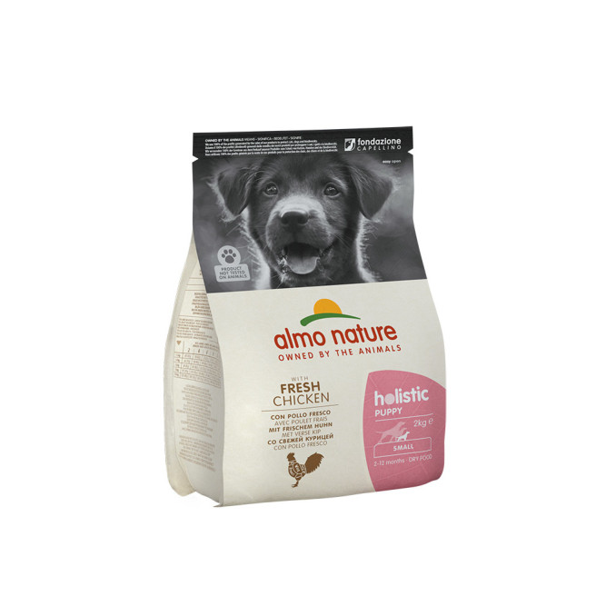 Almo Nature Holistic Small Puppy &amp; Chickenсухой корм класса холистик для щенков малых пород с курицей - 2 кг