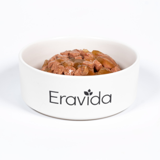 Eravida влажный корм для взрослых кошек кусочки в желе с кроликом, в ламистерах - 100 г х 16 шт