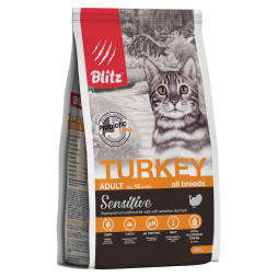 Сухой корм Blitz Adult Cats Turkey для кошек с индейкой - 400 г