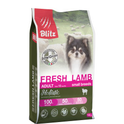 Blitz сухой корм для собак мелких пород с ягненком - 1,5 кг