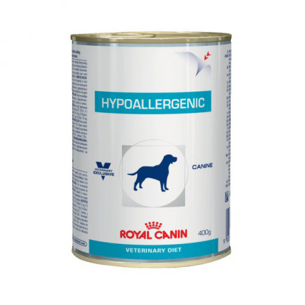 Royal Canin Hypoallergenic Canine гиппоаллергенный для питания взрослых собак, кроме беременных и кормящих - 400 гр х 12 шт