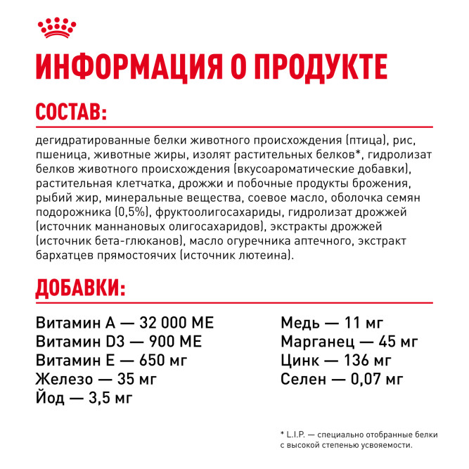 Royal Canin Kitten Persian сухой корм для котят персидской породы от 2 до 12 месяцев, беременных и кормящих кошек - 400 г