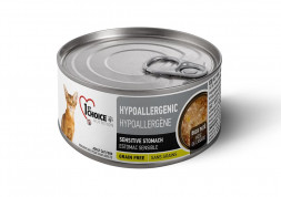 1st Choice Hypoallergenic влажный корм для взрослых кошек с аллергией с уткой, картофелем и тыквой в консервах - 85 г