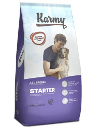 Karmy Starter сухой корм для щенков до 4 месяцев, беременных и кормящих сук с индейкой - 14 кг