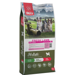 Blitz сухой корм для собак мелких пород с ягненком - 12 кг