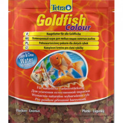 Tetra Goldfish Colour корм для улучшения окраса золотых рыб в хлопьях - 12 г (саше)