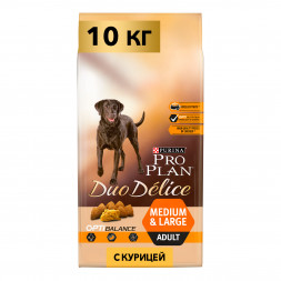 Pro Plan Duo Delice Medium Large сухой корм для взрослых собак средних и крупных пород с курицей - 10 кг