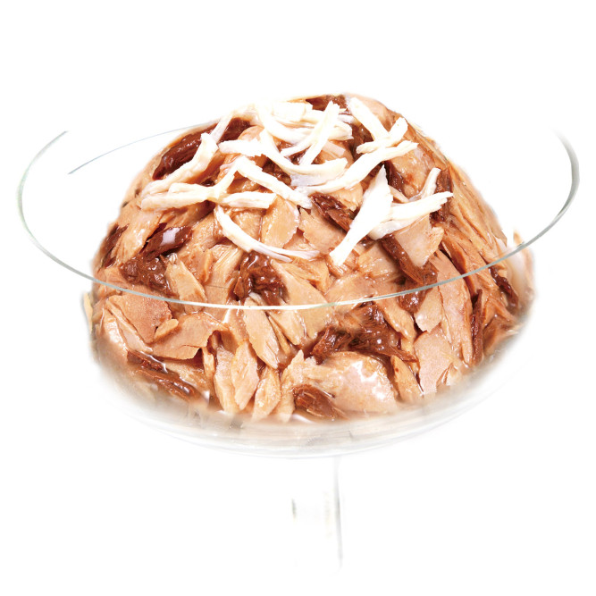 Inaba Ciao Kinnodashi влажный дополнительный корм для взрослых кошек, тунец Магуро и тунец Кацуо с куриным филе, в паучах - 60 г х 24 шт