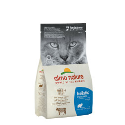 Almo Nature сухой корм для кастрированных кошек с говядиной и рисом - 400 г