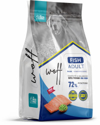 WOFF Adult сухой корм для взрослых собак с рыбой - 2,5 кг